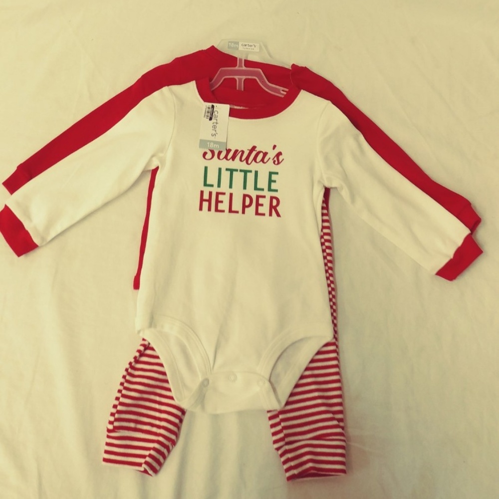 Carter's Girl's 3-pc. Santa's Helper Bodysuit